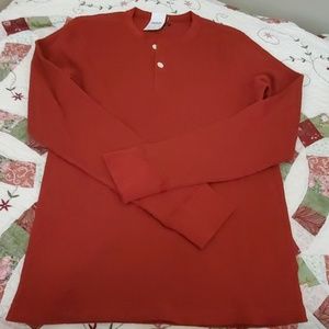 New Men's J. Crew thermal henley tee sz M